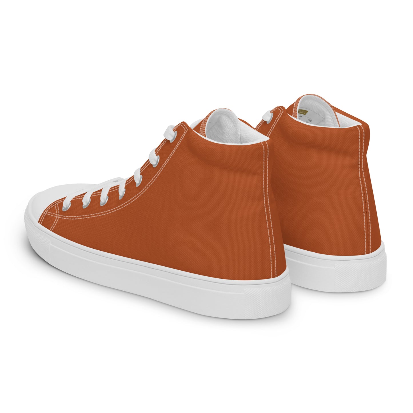 Honey Brown - Sustainably Made Men's High Top Canvas Shoes