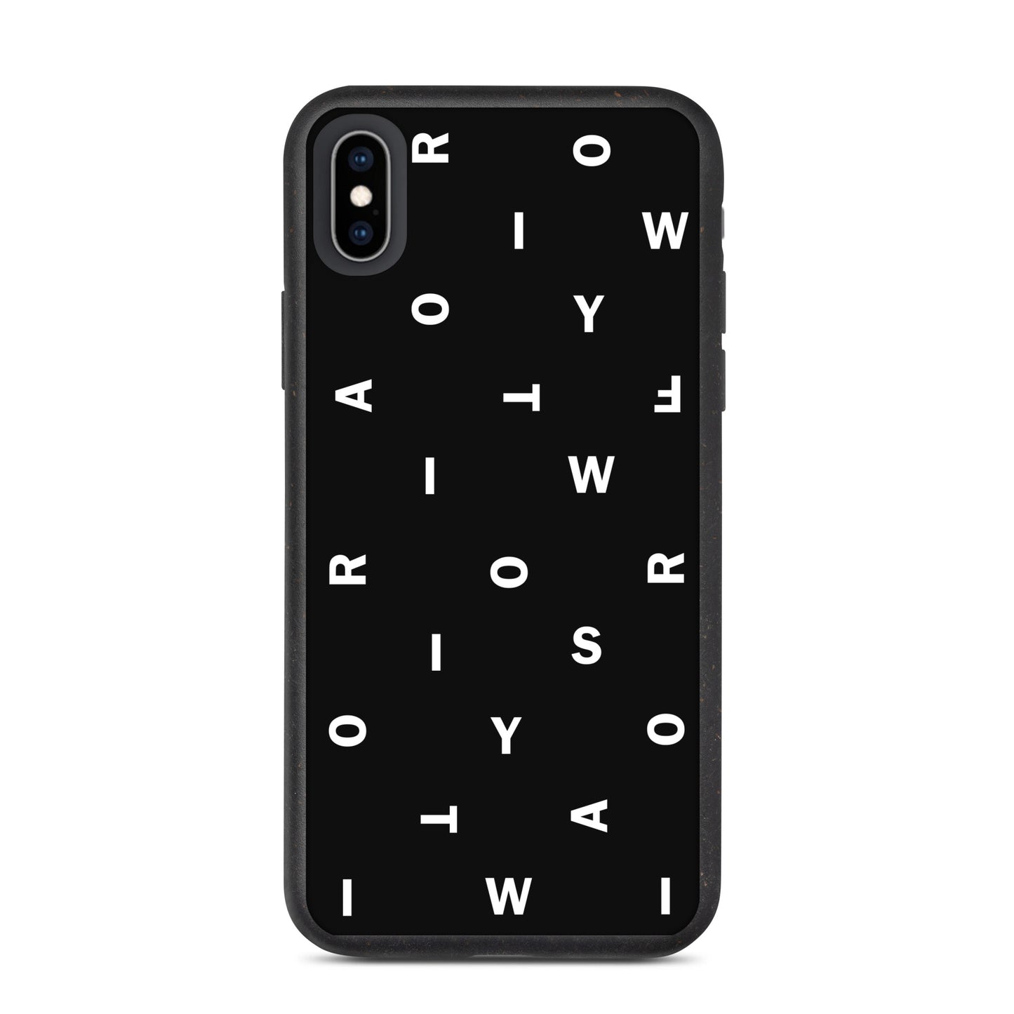 Letter Black - Inspired By Taylor Swift - Sustainably Made Speckled Case for iPhone®