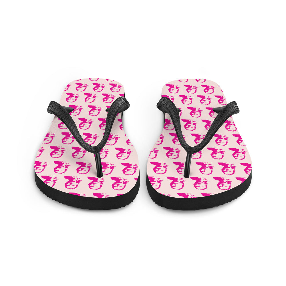 Swift Pattern Pink - Inspired By Taylor Swift - Sustainably Made Flip-Flops