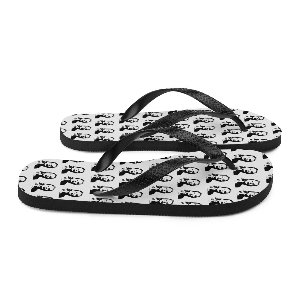 Swift Pattern Black - Inspired By Taylor Swift - Sustainably Made Flip-Flops