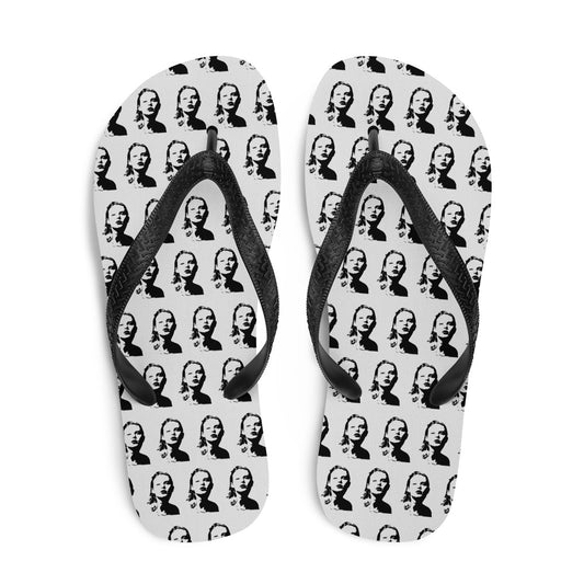Swift Pattern Black - Inspired By Taylor Swift - Sustainably Made Flip-Flops