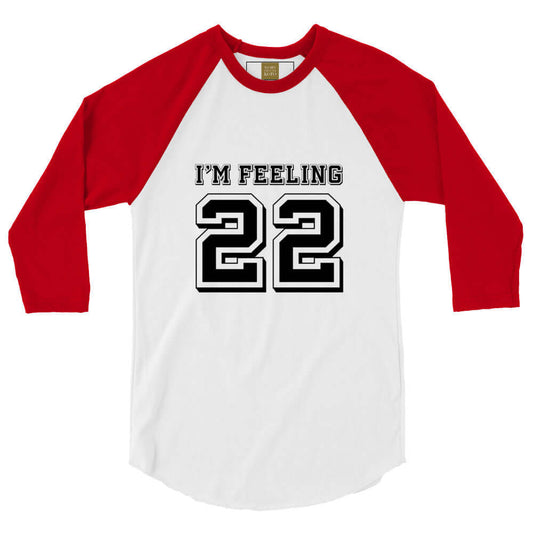 22 - Inspired By Taylor Swift - Sustainably Made 3/4 sleeve raglan shirt