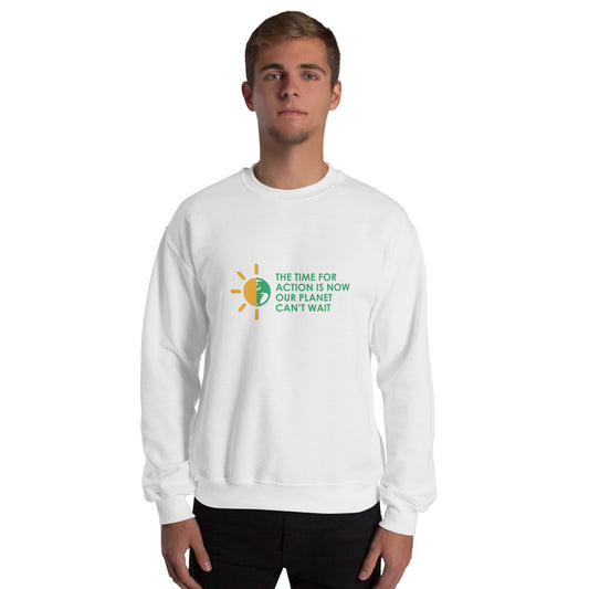 The Time For Action - Sustainably Made Unisex Sweatshirt