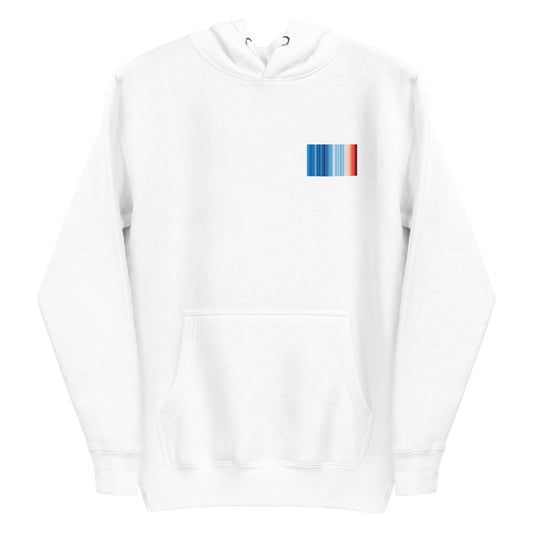 Climate Change Global Warming Stripes | Basic - Sustainably Made Hoodie