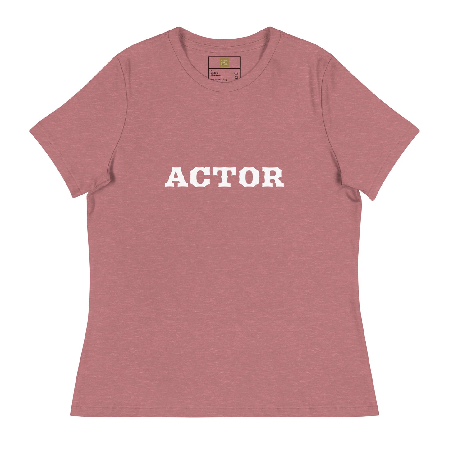 Actor - The Job Collection - Sustainably Made Women's Relaxed T-Shirt