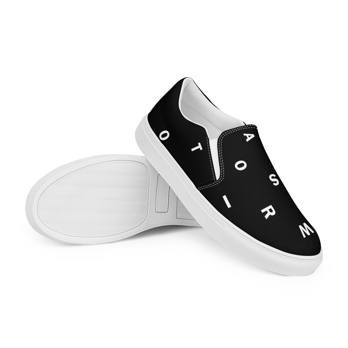 Letter Black - Inspired By Taylor Swift - Sustainably Made Women’s slip-on canvas shoes