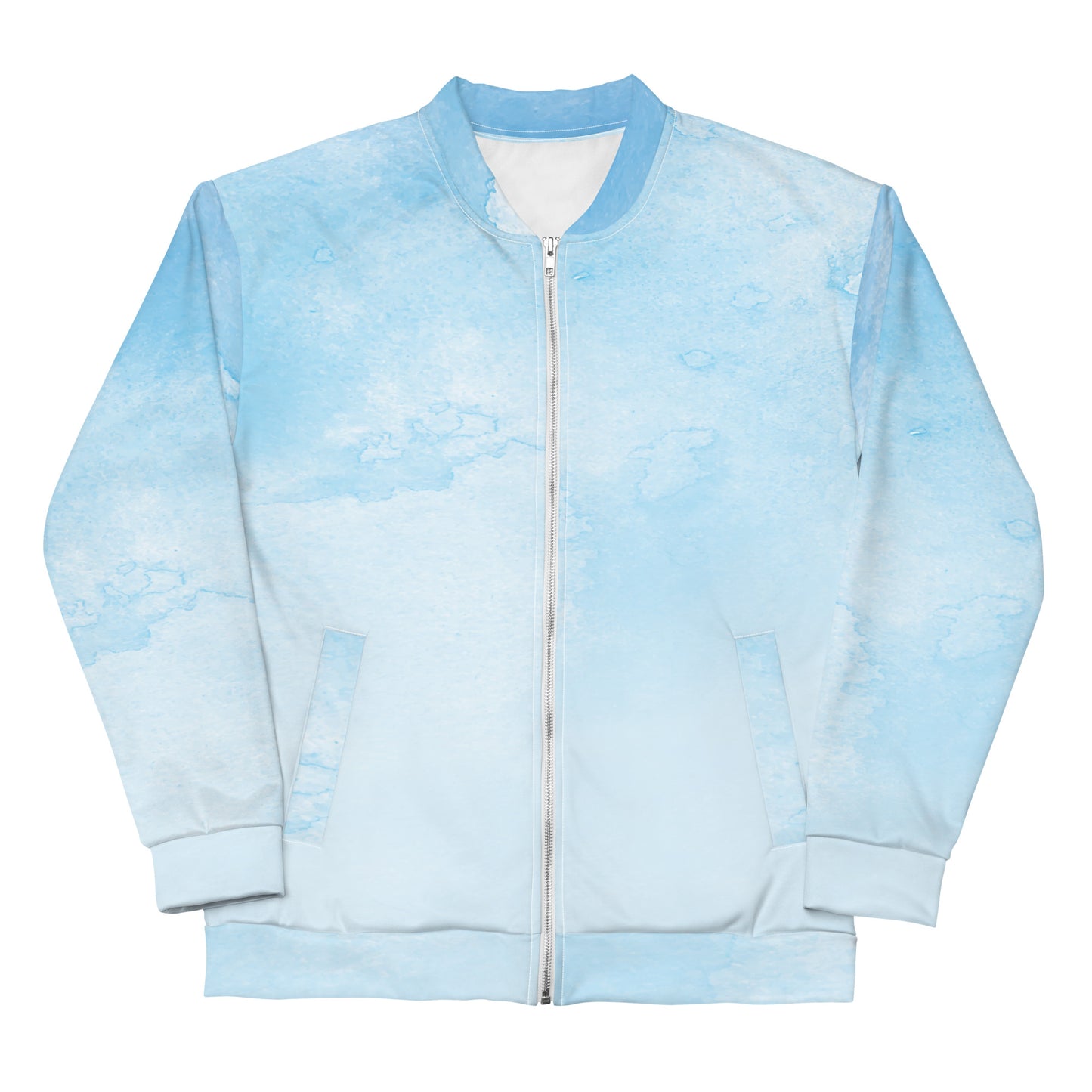 Water color abstract bomber jacket