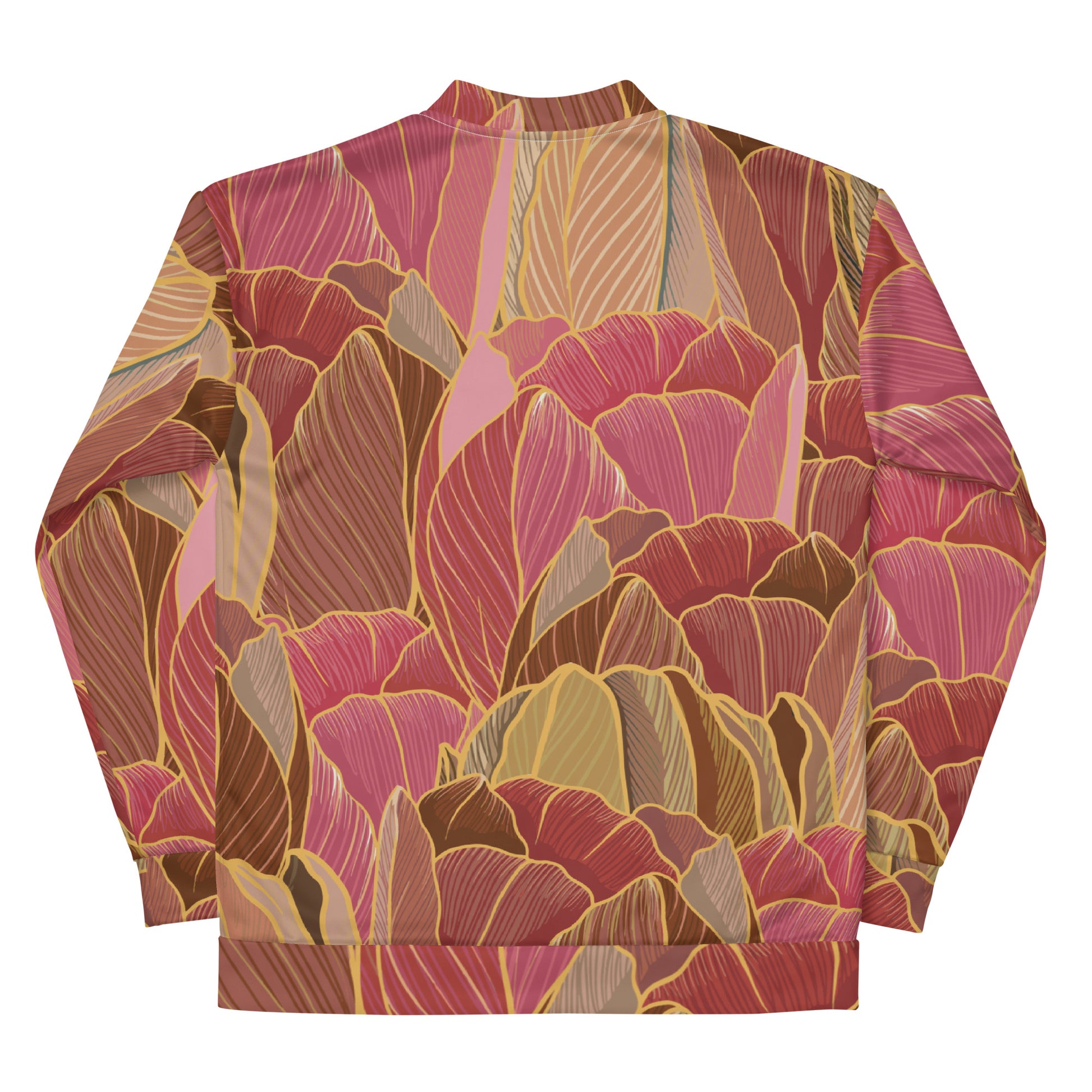 Eco friendly bomber jacket with brushed fleece lining