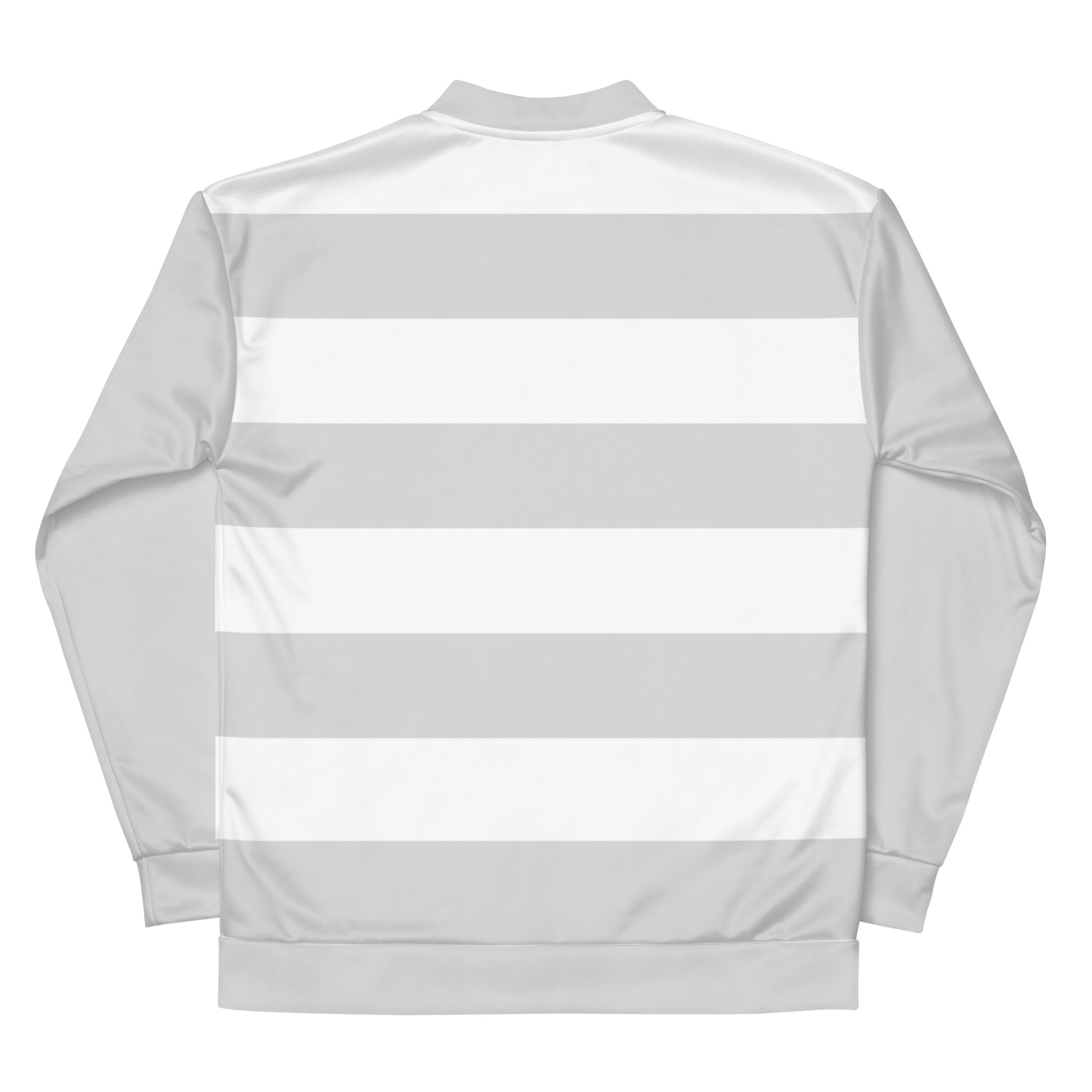 Eco friendly grey bomber jacket with fleece lining