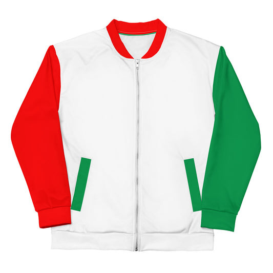 Italy flag sustainably made bomber jacket