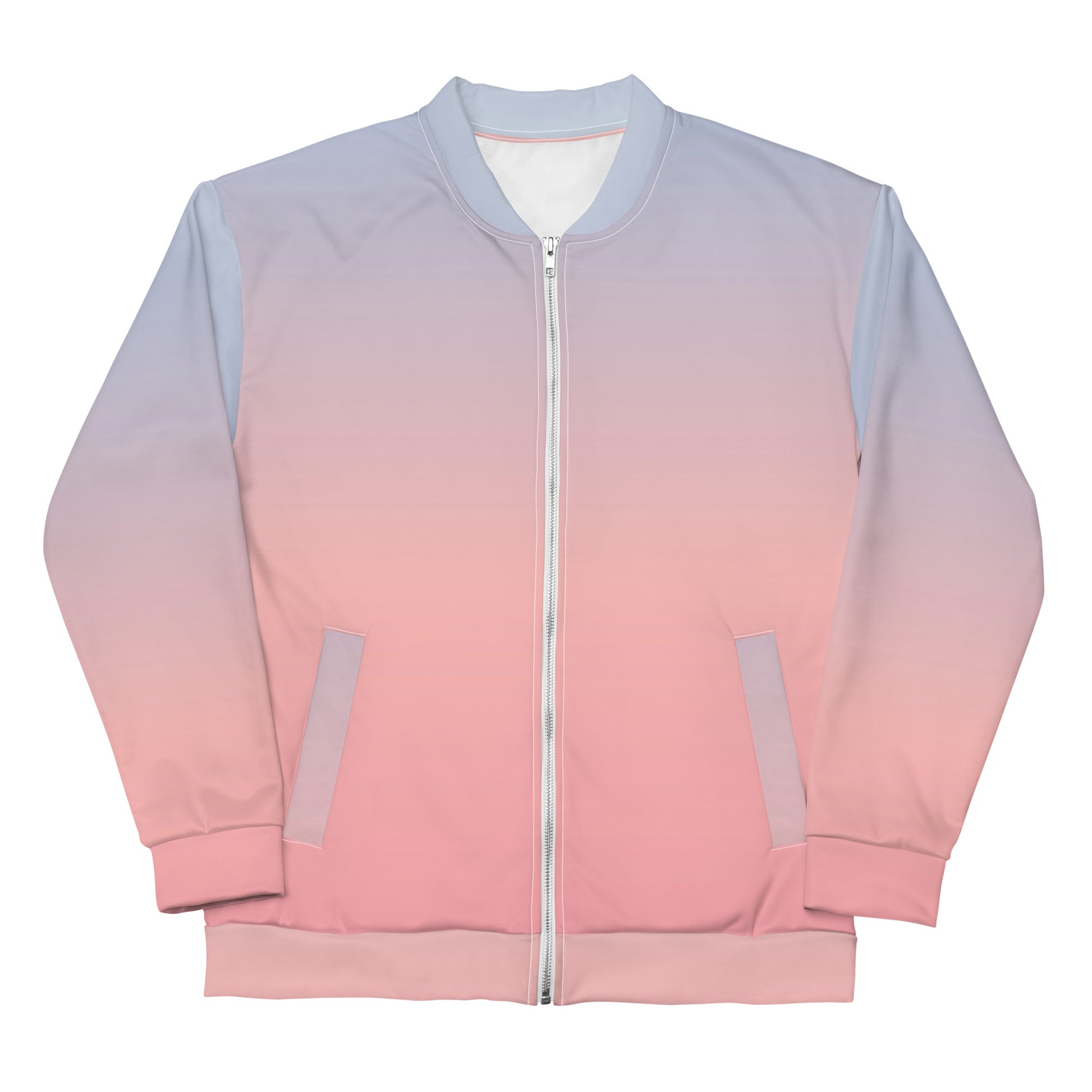 Baby gradient sustainably made bomber jacket with all-over print