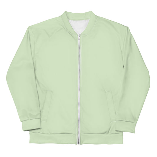 Basic mint sustainably made bomber jacket