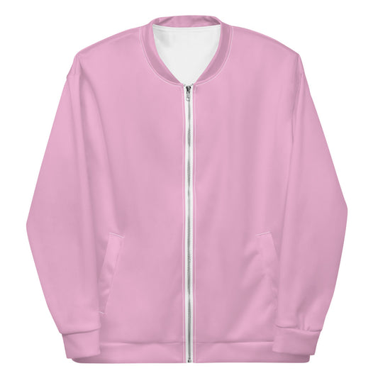 Basic pink sustainably made bomber jacket
