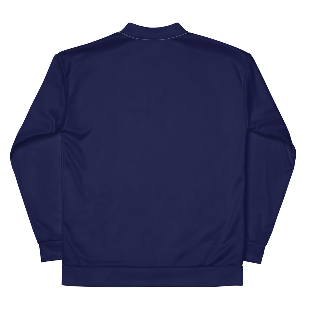 Eco friendly retro athletic bomber jacket