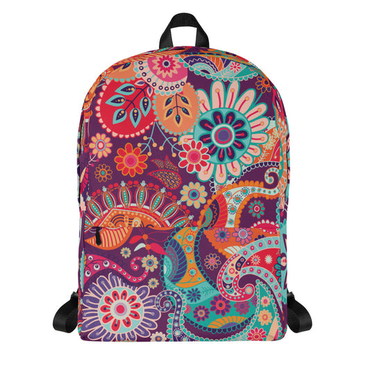 Multicolor Floral Tribe - Sustainably Made Backpack