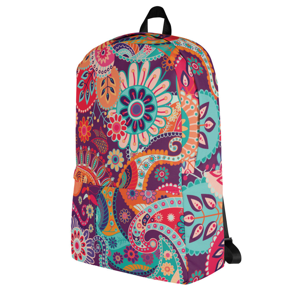 Multicolor Floral Tribe - Sustainably Made Backpack