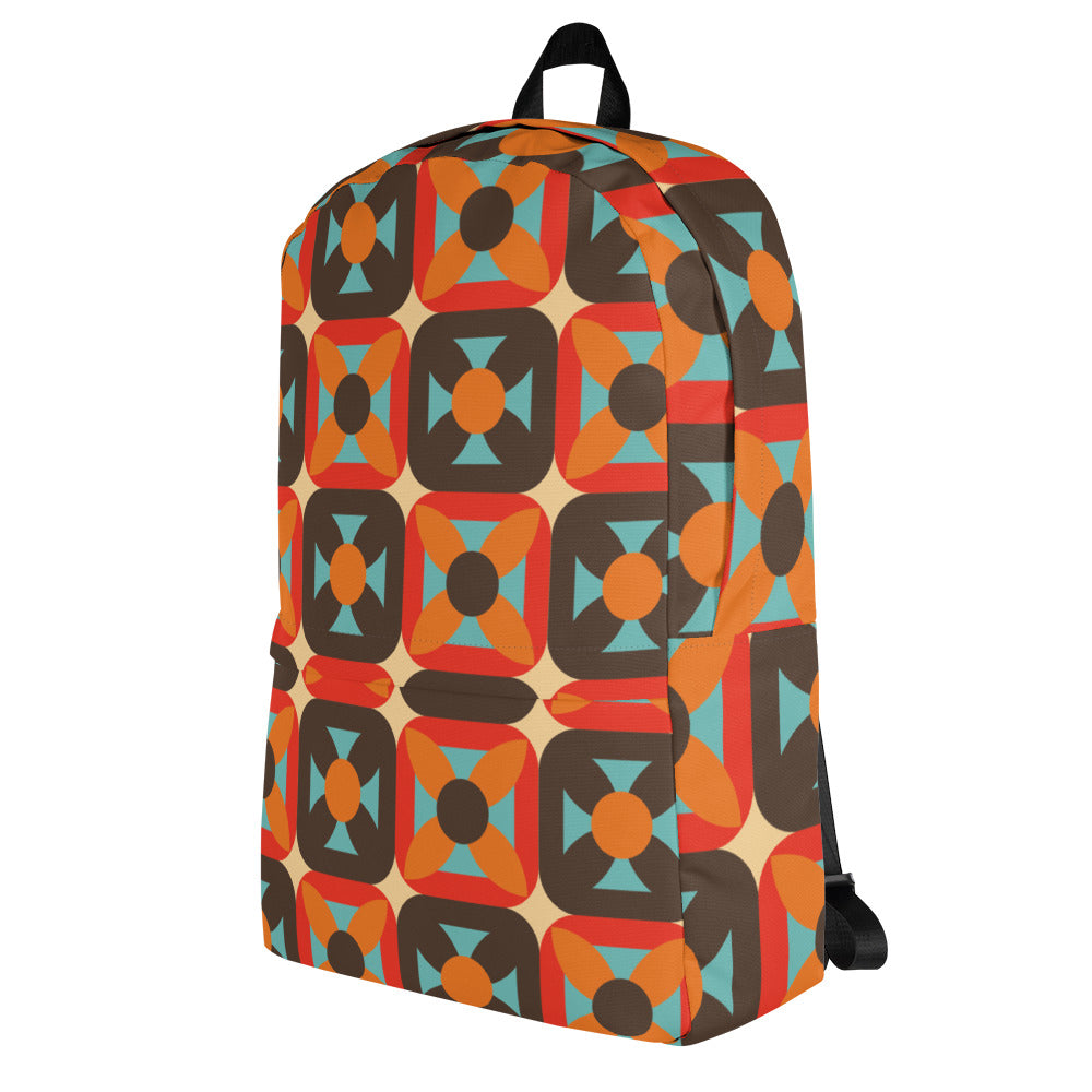 Retro Block - Sustainably Made Backpack