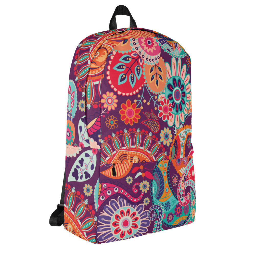 Multicolor Floral Tribe - Sustainably Made Backpack