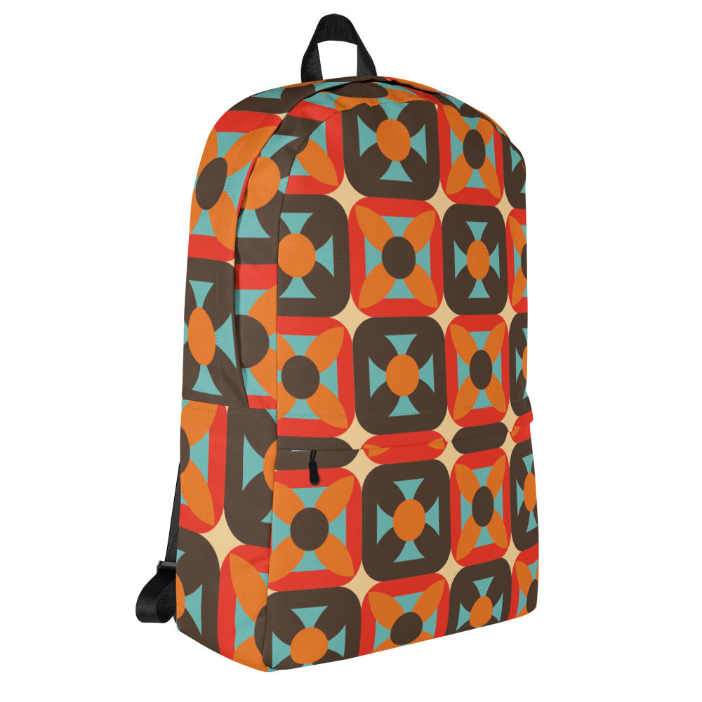 Retro Block - Sustainably Made Backpack