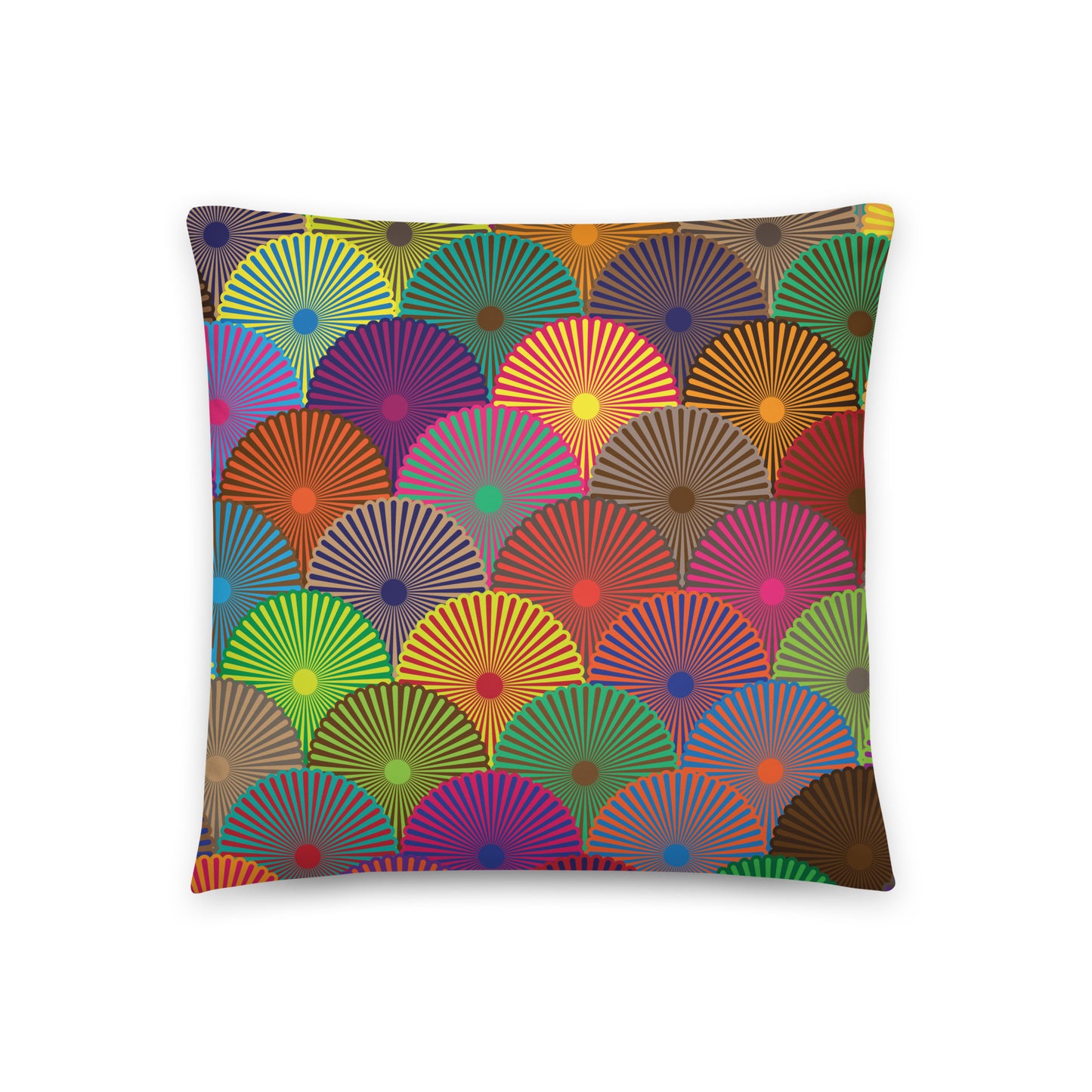 Colorful Flower Circles - Sustainably Made Pillows