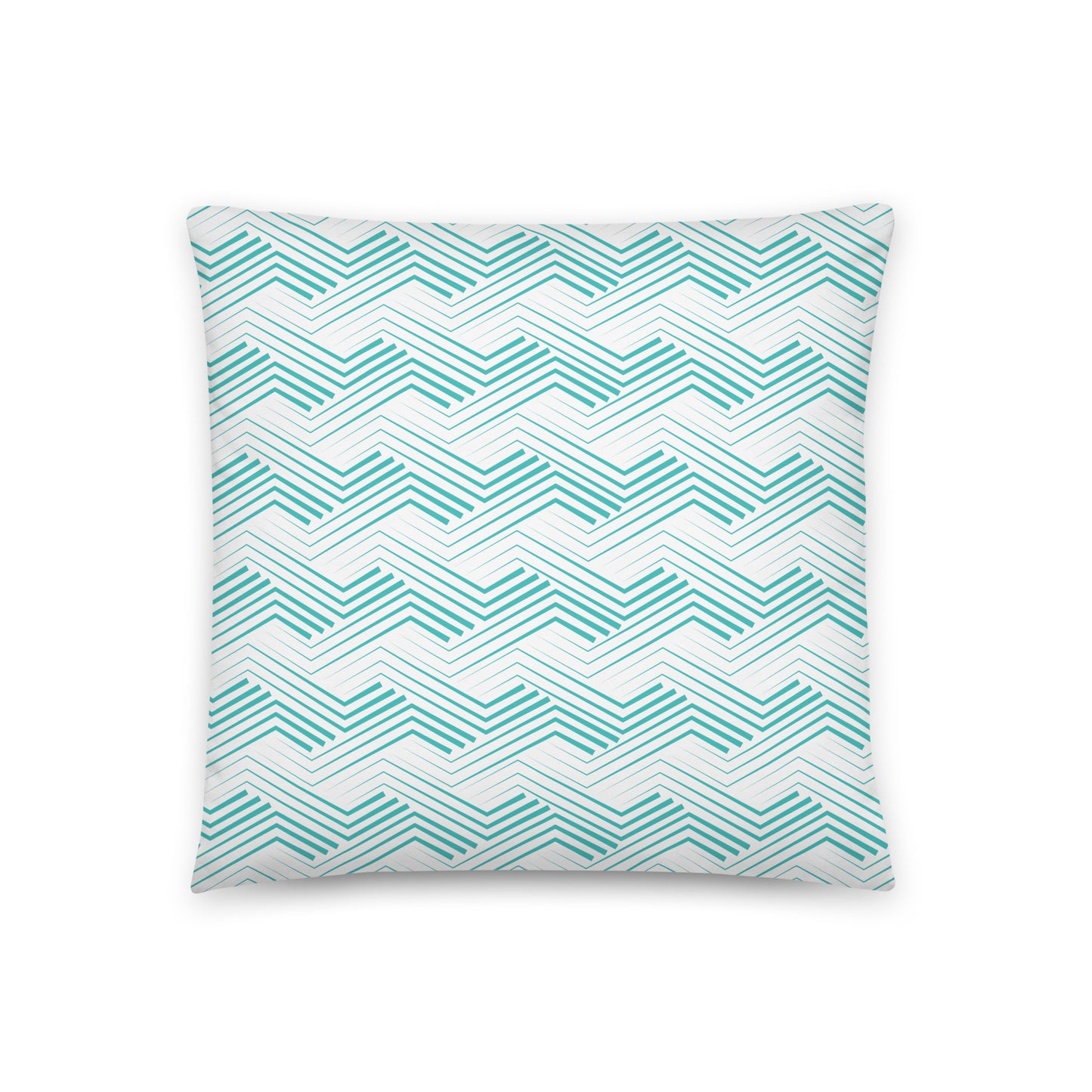 Blue Zigzag Pattern - Sustainably Made Pillows