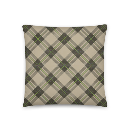 Brown Tartan - Sustainably Made Pillows