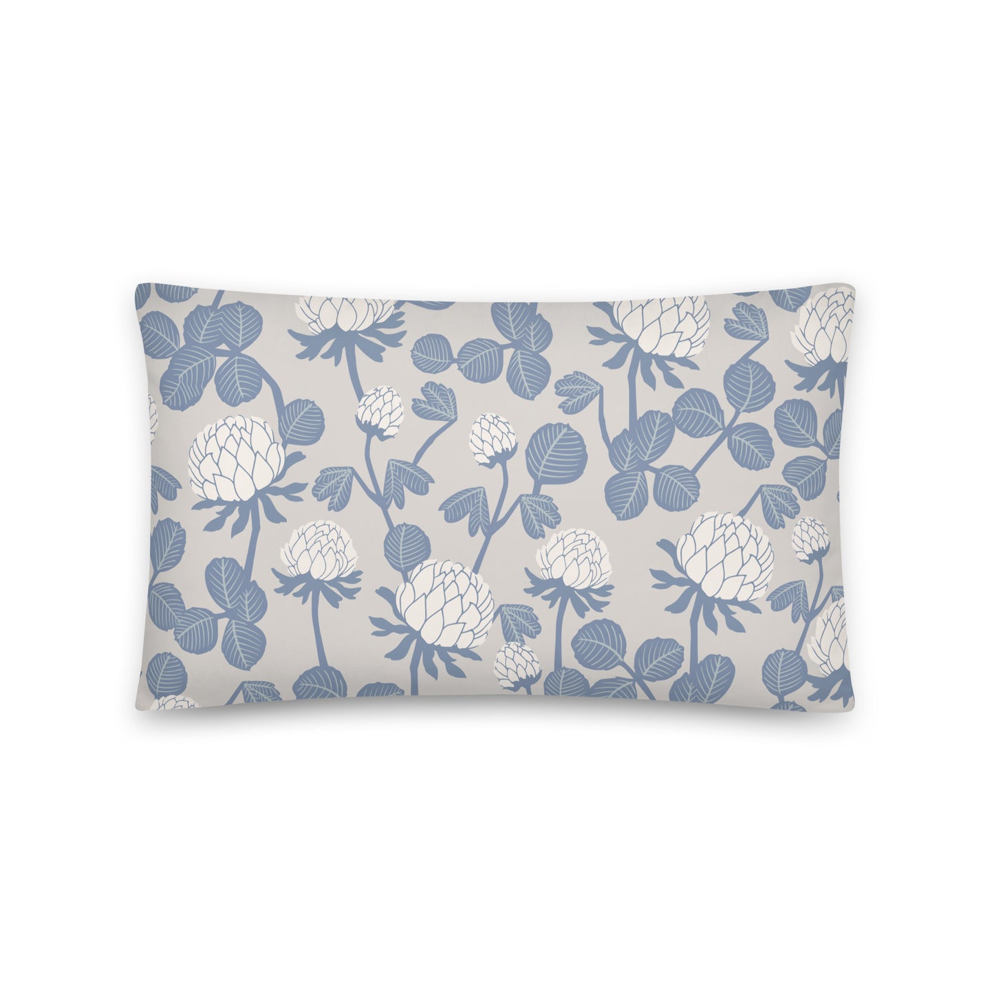 Grey Floral - Sustainably Made Pillows