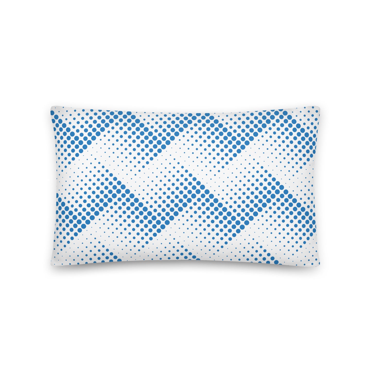 Blue Halftone - Sustainably Made Pillows