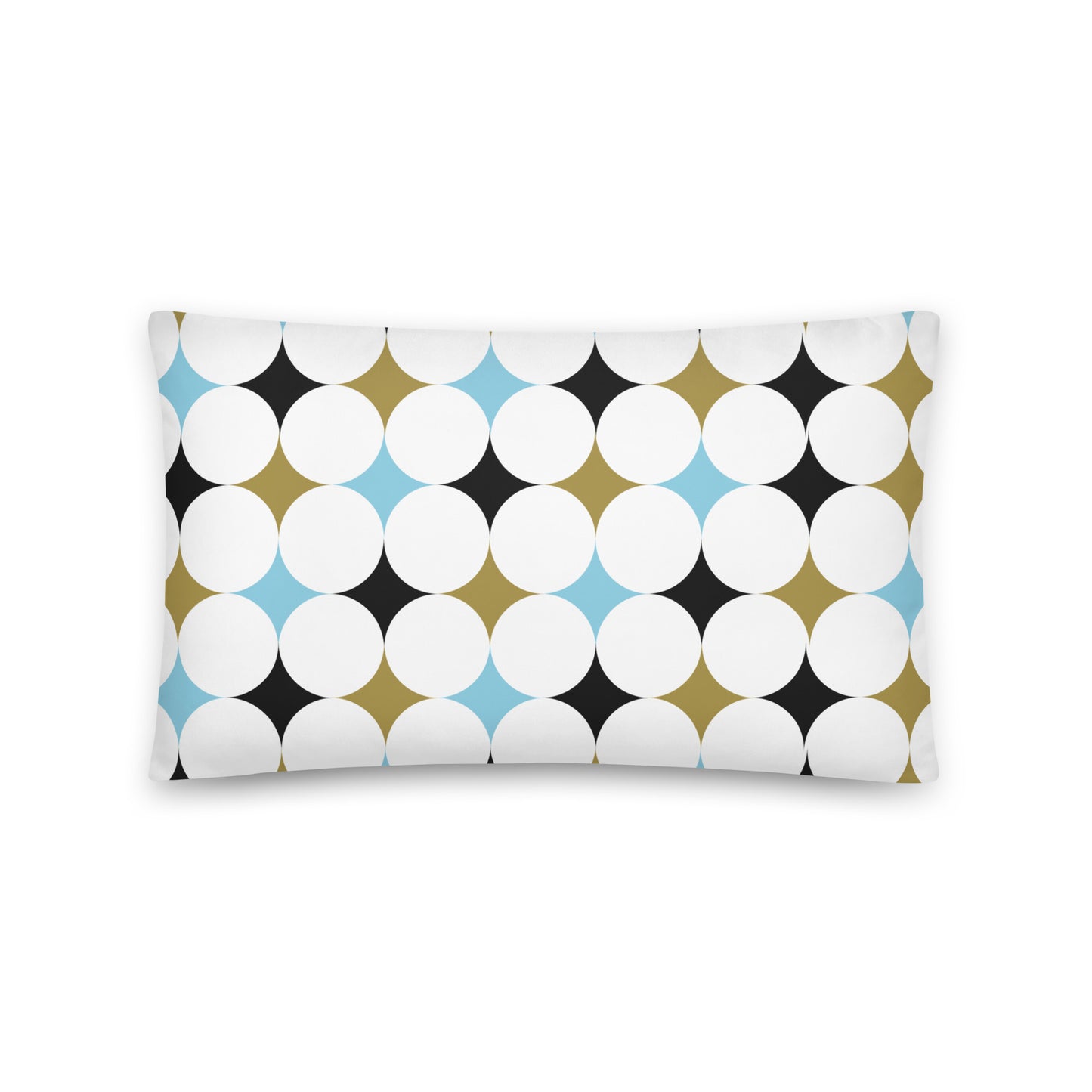 Retro Rounded Pattern - Sustainably Made Pillows