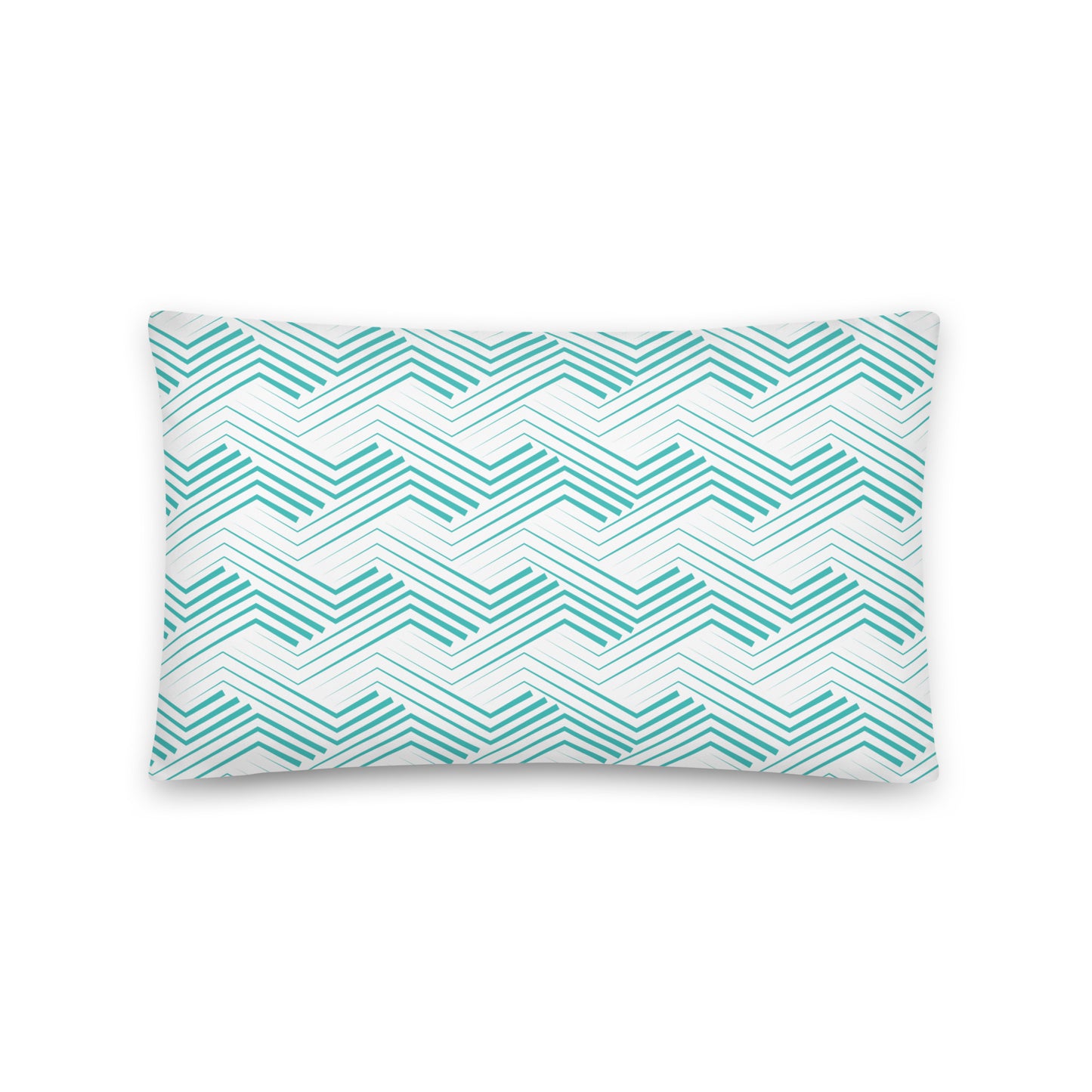 Blue Zigzag Pattern - Sustainably Made Pillows