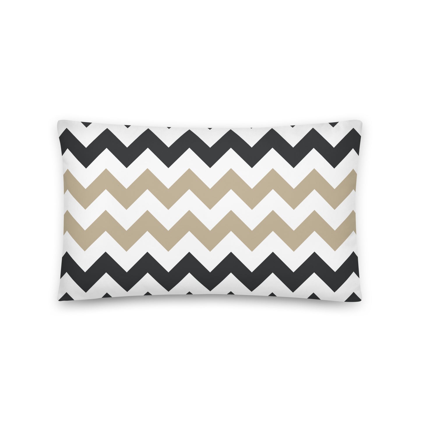 Two-Tone Zigzag Pattern - Sustainably Made Pillows