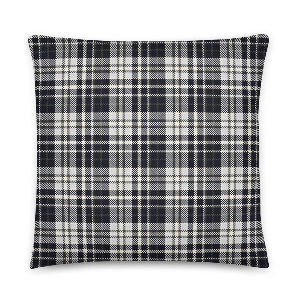 Black & White Tartan - Sustainably Made Pillows