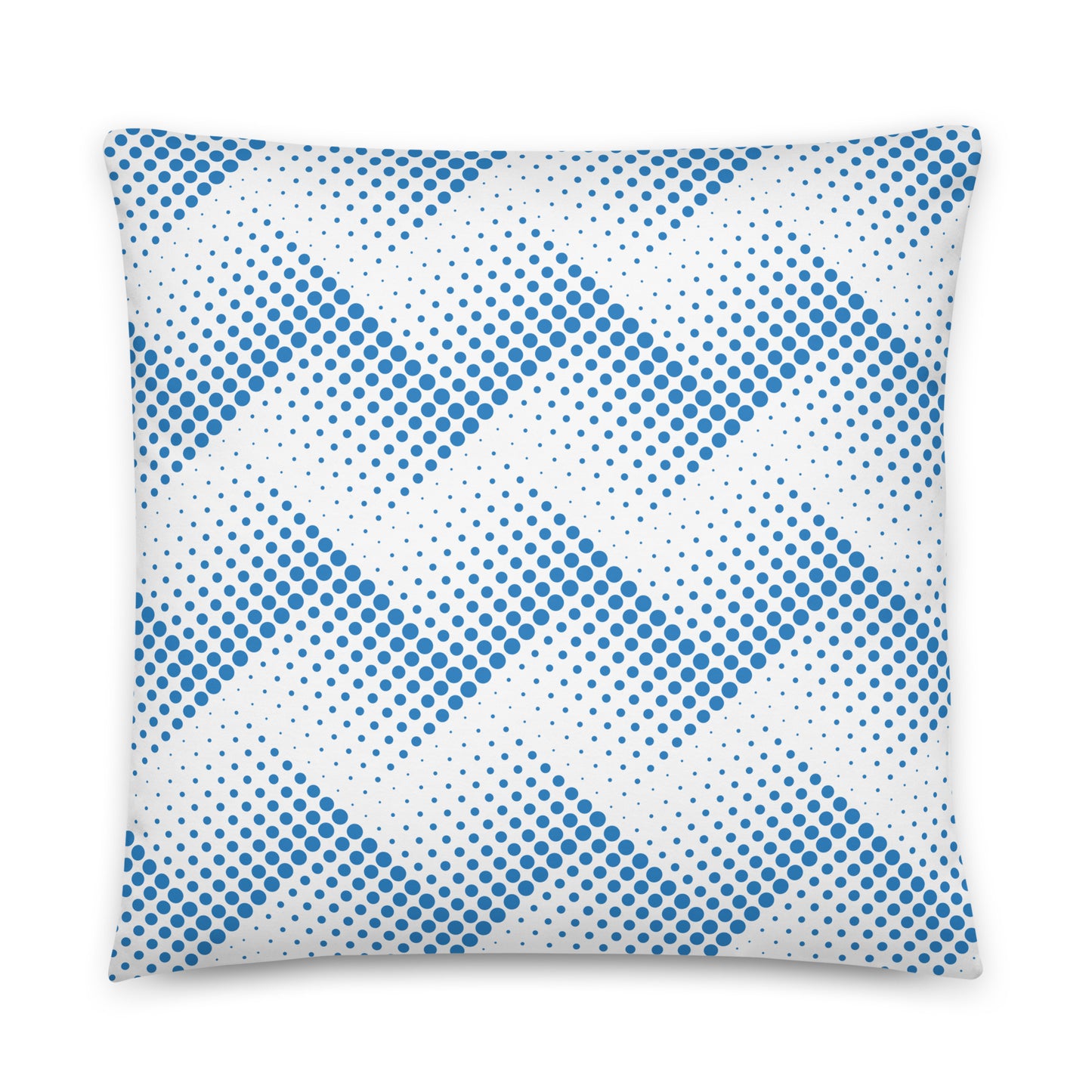 Blue Halftone - Sustainably Made Pillows