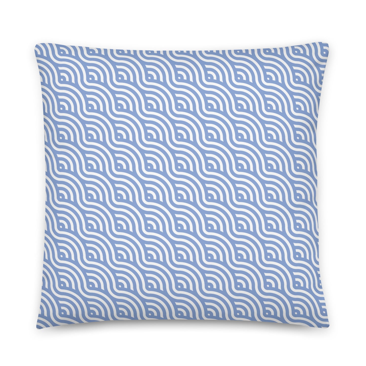 Blue Wave Pattern - Sustainably Made Pillows