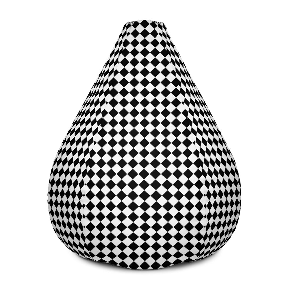 Chess Pattern - Sustainably Made Bean Bag Chair Cover