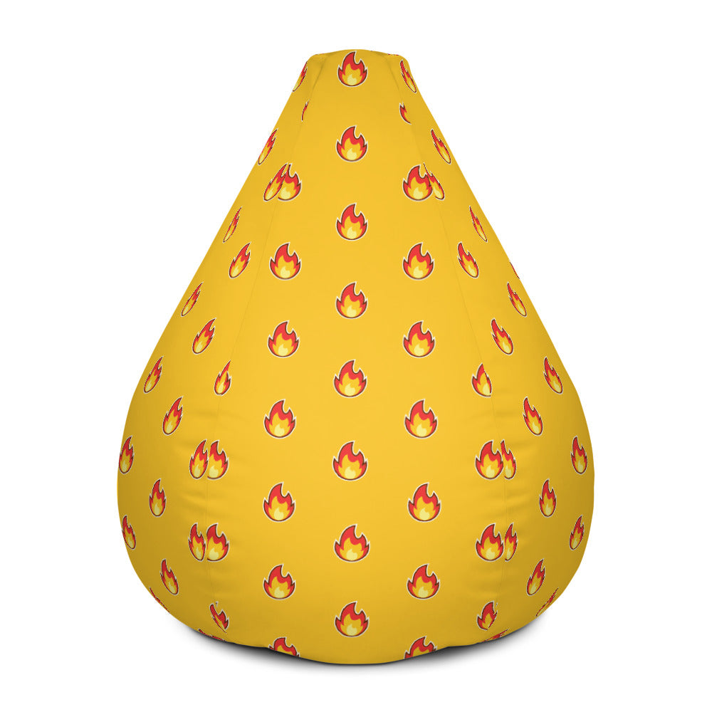Flame Pattern - Sustainably Made Bean Bag Chair Cover