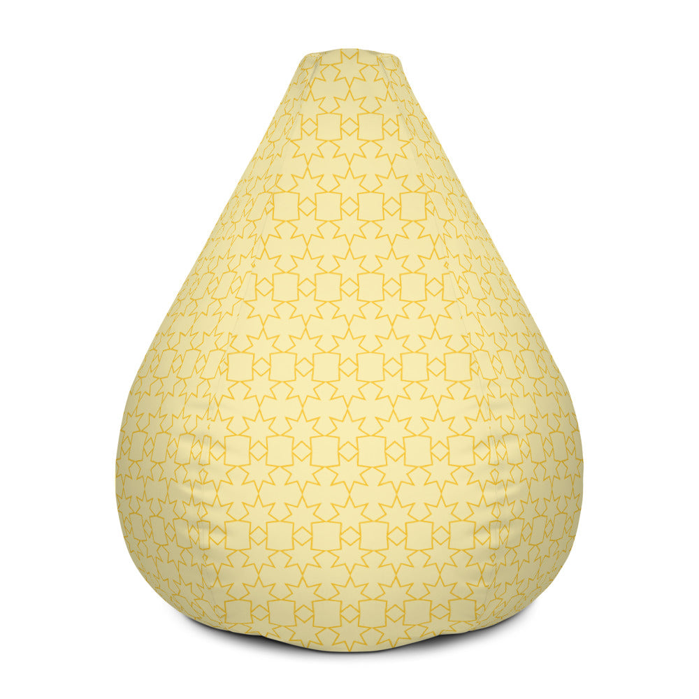 Yellow Stars - Sustainably Made Bean Bag Chair Cover