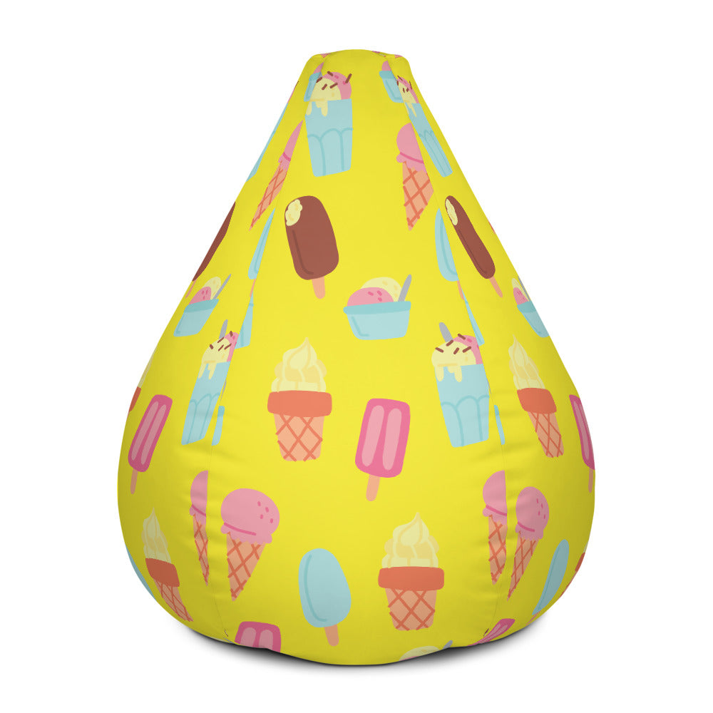 Summertime Ice Cream - Sustainably Made Bean Bag Chair Cover