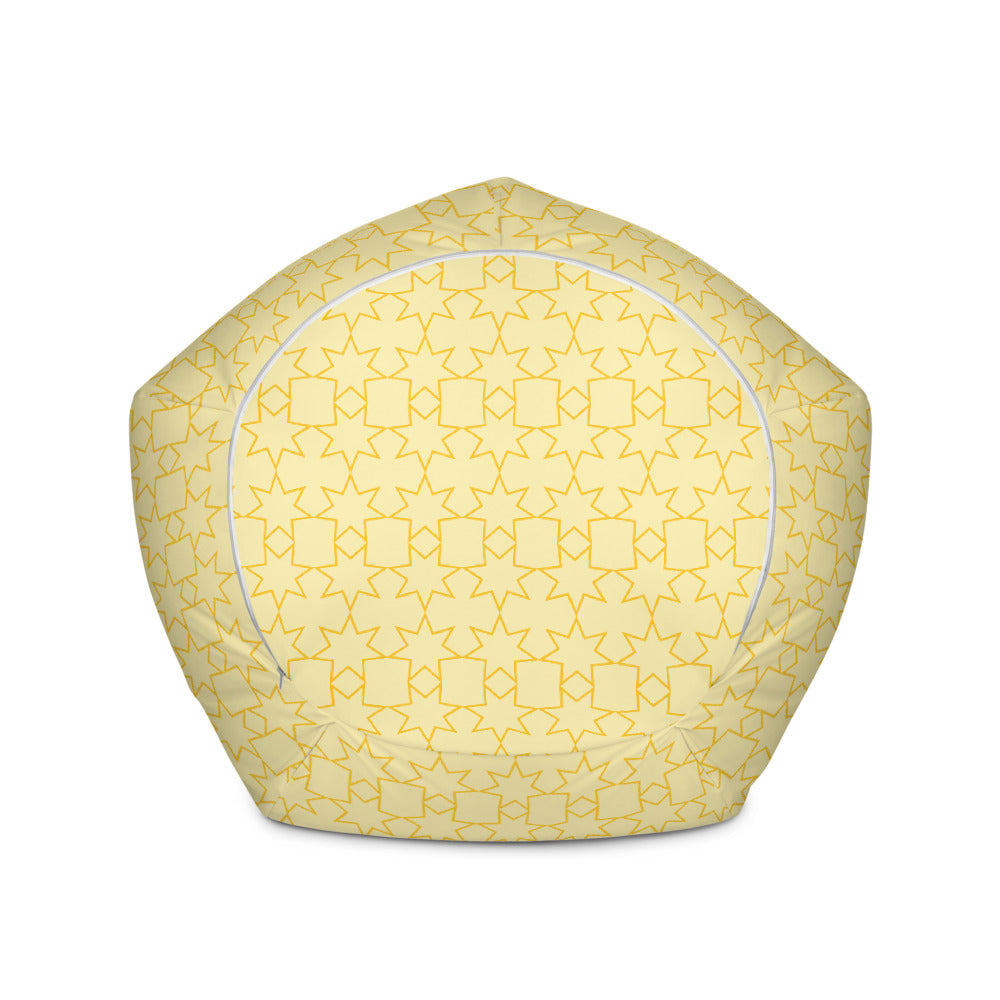 Yellow Stars - Sustainably Made Bean Bag Chair Cover