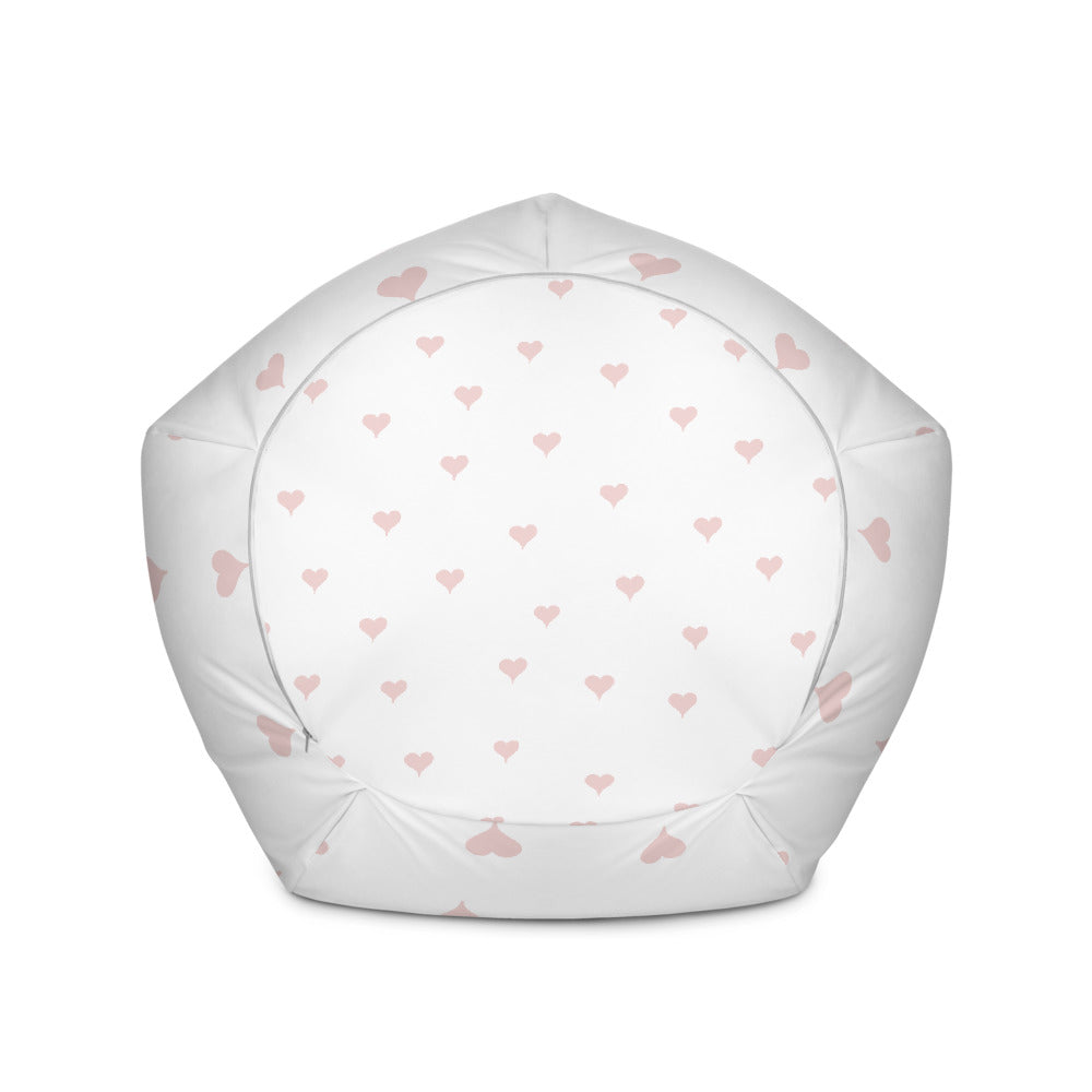 Hearts Pattern - Sustainably Made Bean Bag Chair Cover