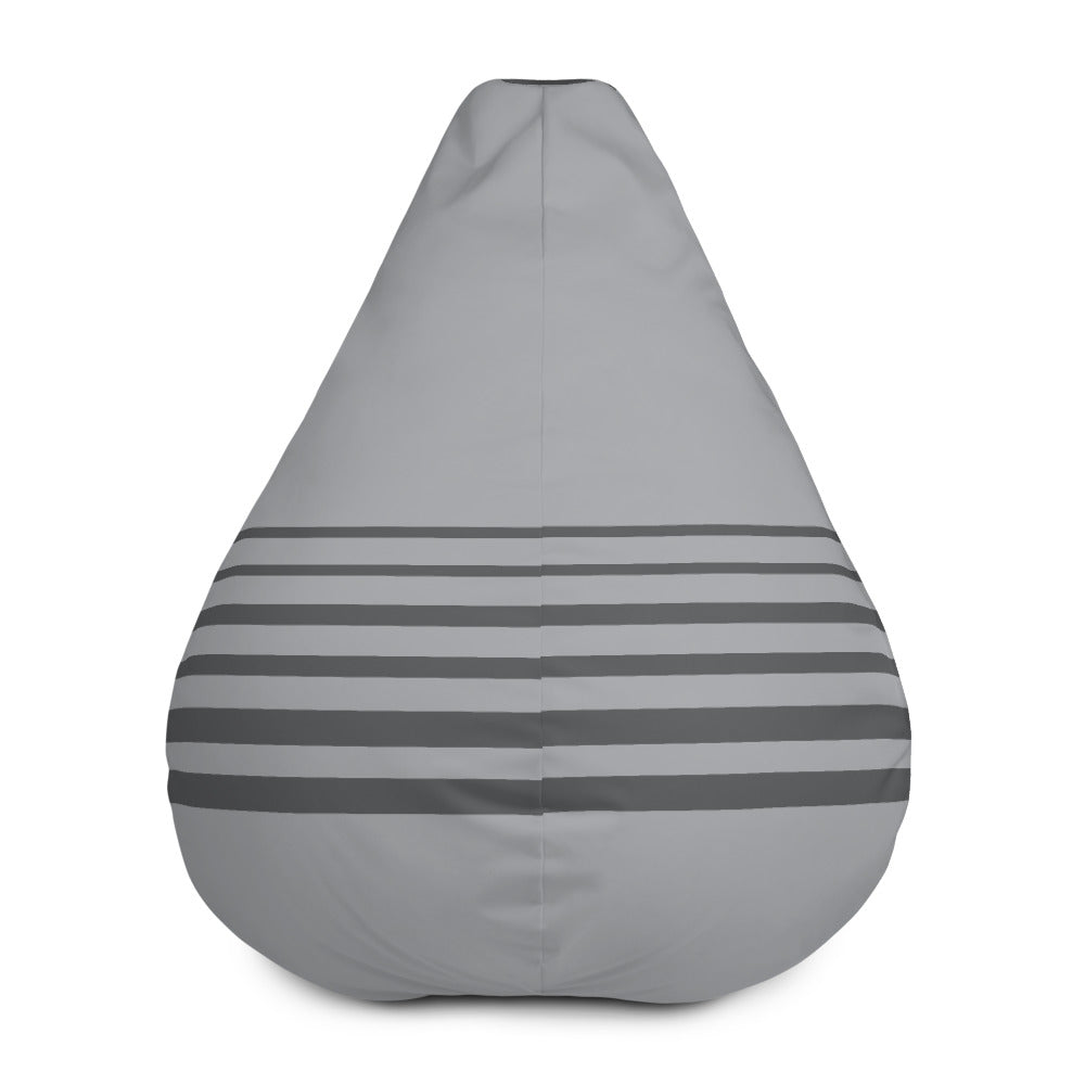 Grey Stripes - Sustainably Made Bean Bag Chair Cover