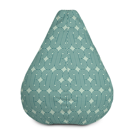 Retro Lines - Sustainably Made Bean Bag Chair Cover
