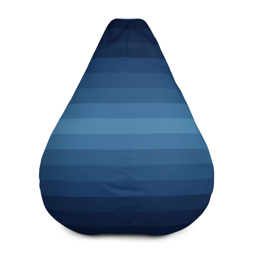Gradient Blue Layer - Sustainably Made Bean Bag Chair Cover