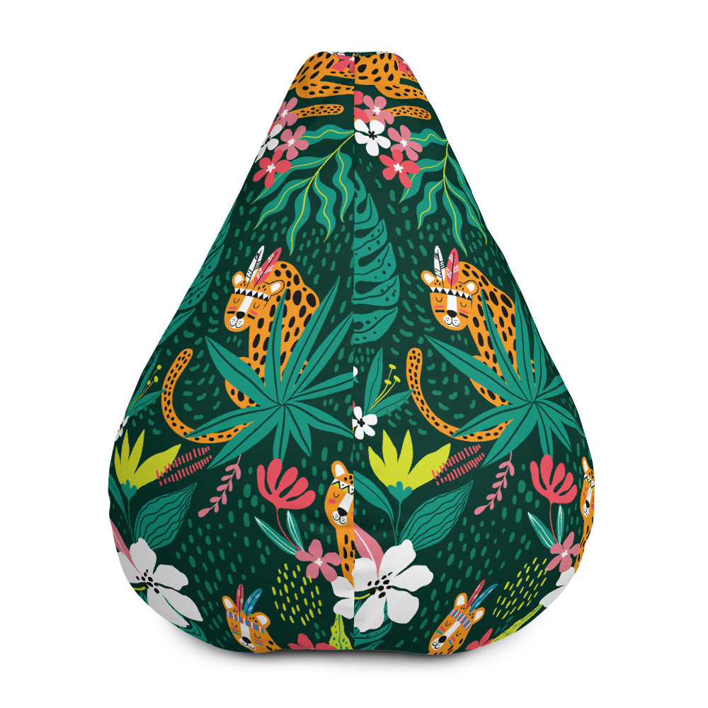 Jungle Party - Sustainably Made Bean Bag Chair Cover