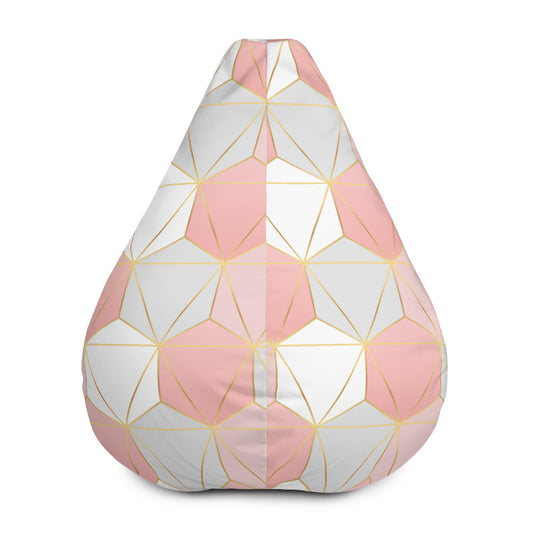 Hexagonal Lines - Sustainably Made Bean Bag Chair Cover