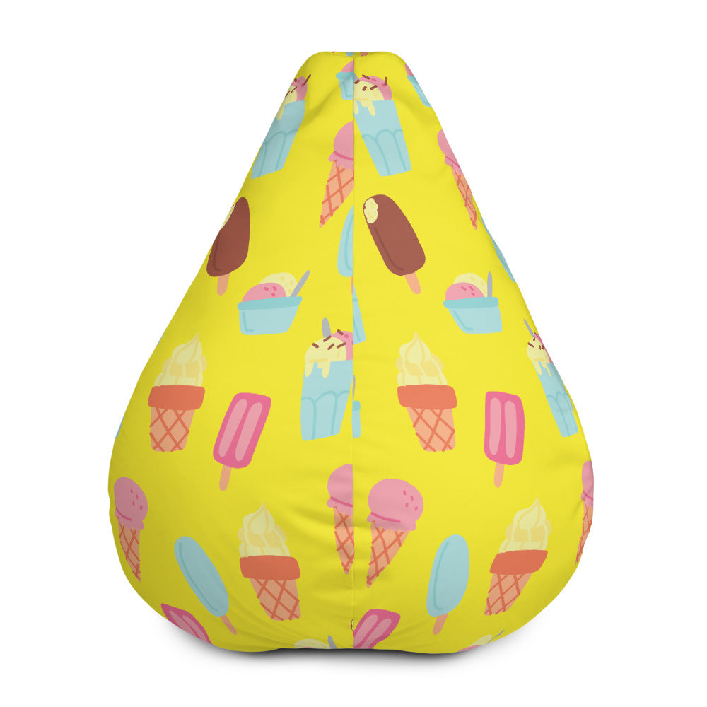 Summertime Ice Cream - Sustainably Made Bean Bag Chair Cover