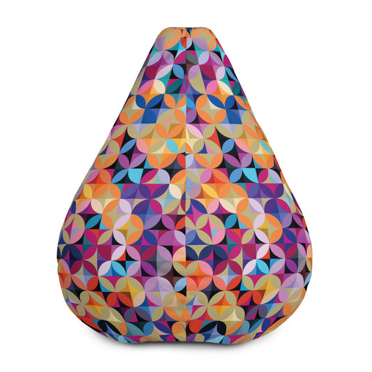 Multicolored Illusion - Sustainably Made Bean Bag Chair Cover