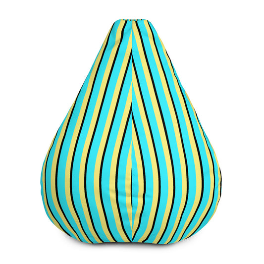 Vintage Stripes - Inspired By Harry Styles - Sustainably Made Bean Bag Chair Cover