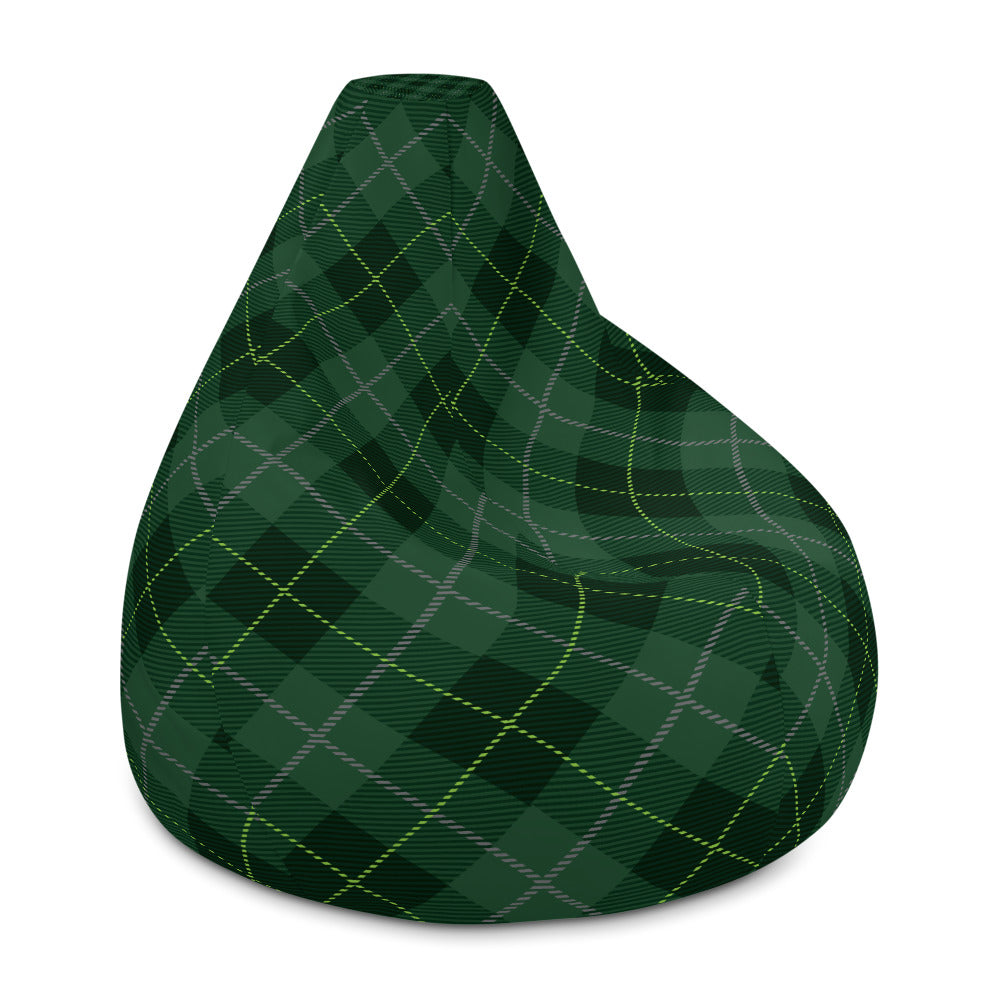 Deep Forest Tartan - Sustainably Made Bean Bag Chair Cover