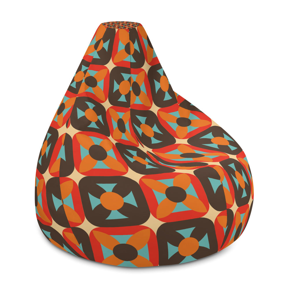 Retro Block - Sustainably Made Bean Bag Chair Cover